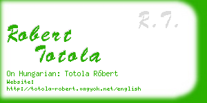 robert totola business card